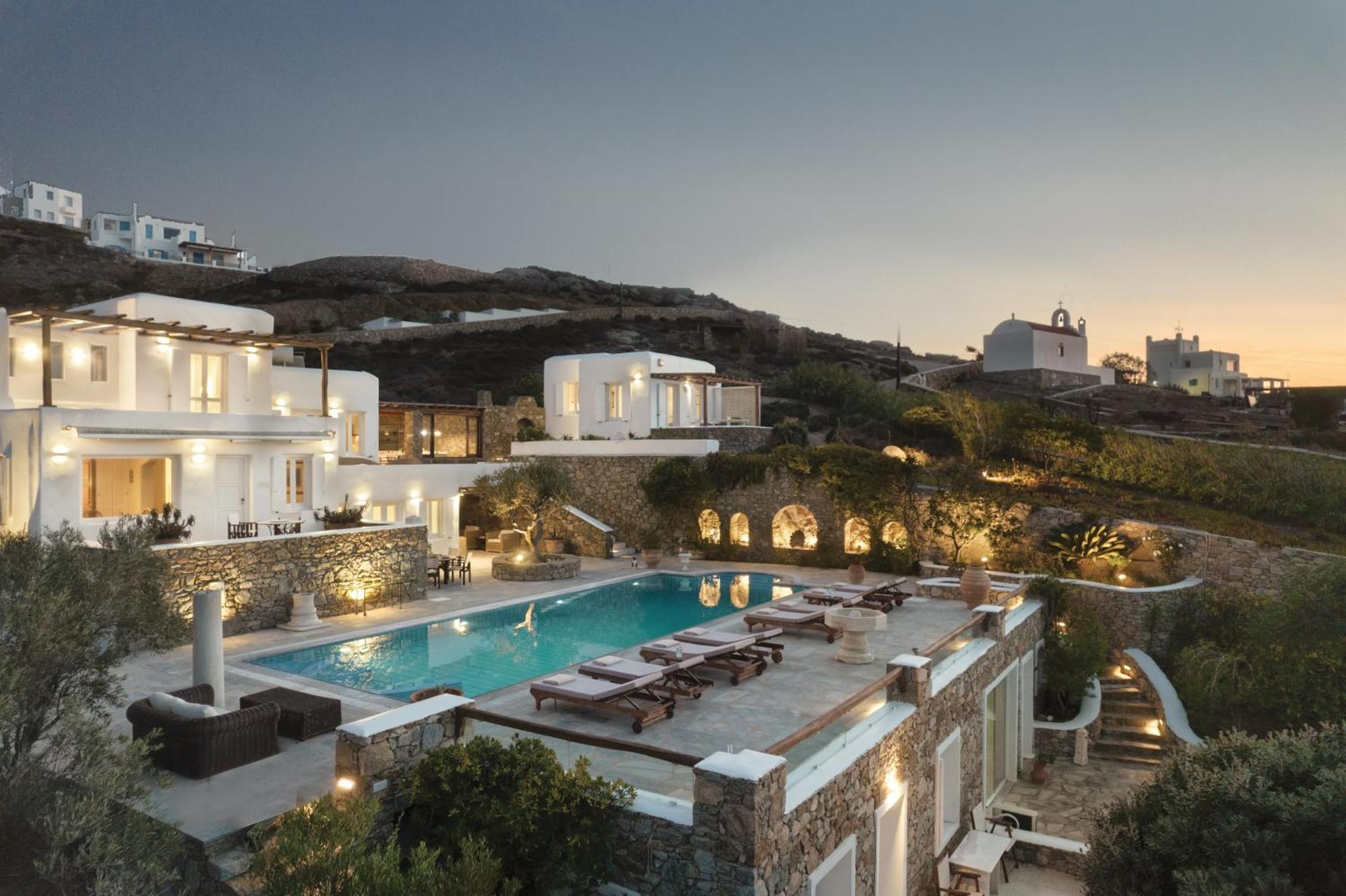 Villa Galaxy Ftelia Beach Esterno foto