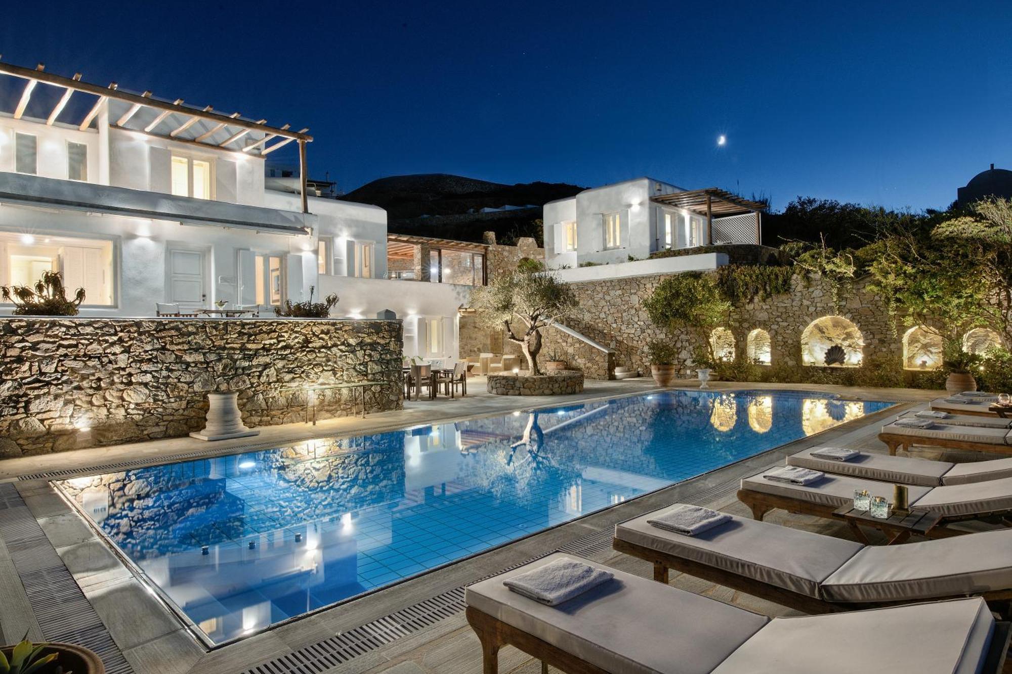 Villa Galaxy Ftelia Beach Esterno foto
